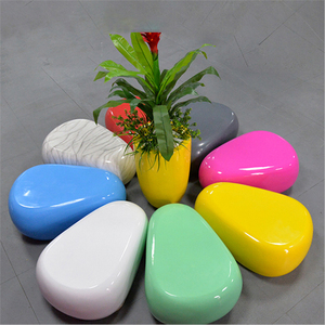Silla Moderna de FRP para Exteriores, Modelo Gran Patent Grand <span class=keywords><strong>Repos</strong></span> Lounge, con Acabado de Piedra, Taburete Plano de Piedra, Sillas de Piedra para Áreas Públicas - Product Image 2