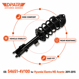 54651-4V100 Conjunto de <span class=keywords><strong>Amortiguador</strong></span> Delantero Izquierdo Completo para <span class=keywords><strong>Hyundai</strong></span> <span class=keywords><strong>Elantra</strong></span> MD Avante 2011-2015, Suspensión con <span class=keywords><strong>Amortiguador</strong></span> - Product Image 1