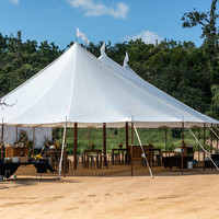 Tentes de réception de luxe en aluminium blanc pour événements extérieurs, mariages, fêtes, chapiteaux pour 200, 300, 500, 800 personnes
