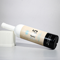 Bouteille de processus de pulvérisation blanche avec logo personnalisable Bouteille en verre opaque pour une variété de spiritueux