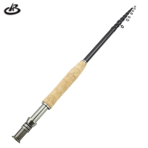 לטוס מוט טלסקופי מוט קל משקל לטוס דיג מוט פחמן נייד אגם נהר לטוס דיג מוט דיג - Product Image 3