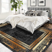 Tapis moderne en velours cristal au nouveau design personnalisé Tapis chinois antidérapant à impression numérique Tapis et moquettes de salon de grande surface