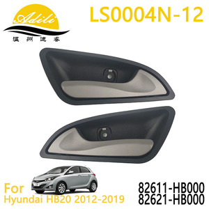 มือจับประตูด้านใน Justice รุ่น LS0004N-12 สำหรับรถยนต์ฮุนได HB20 ปี 2012-2019 สีเทา - Product Image 1