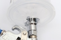 Pot de pistolet transparent de 200ml Fournitures de finition automobile Tasse de peinture en aérosol jetable en plastique Tasse de pulvérisation de peinture à l'échelle Nouveau design