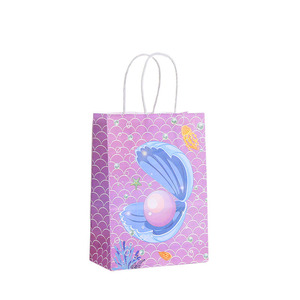Sac fourre-tout en papier personnalisé pour l'obtention du diplôme, anniversaire de Pâques, Noël, fête du printemps-Sac cadeau carré pour le shopping - Product Image 4