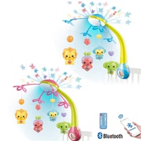 Bao Han haute qualité en plastique Projection à distance veilleuse lit cloche berceau Musical bébé Mobiles jouets pour nourrissons