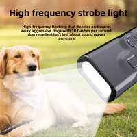 Repelente Ultrasónico para Perros con Pantalla ABS, Doble Cabezal, Luces Intermitentes y Antiladridos para Uso en Interiores y Exteriores - Entrenamiento y Disuasión de Perros