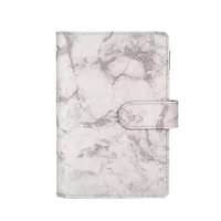 Agenda personnalisé en cuir PU de haute qualité, à feuilles mobiles magnétiques, pour affaires, mariage, budget quotidien, 120 feuilles, imprimé en CMJN
