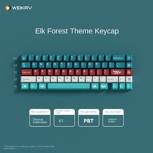 Capuchons de touches de clavier mécanique personnalisés en PBT à sublimation cerise, sur mesure, hauteur standard, thème original, axe <span class=keywords><strong>satellite</strong></span>, fabriqués en Chine - Product Image 6