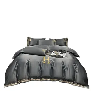 Wholesale Luxury King Size Silk Bedding Set Hotel Quality Sheet And Bedding Sets