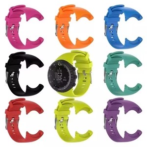 Bracelet de montre de luxe en silicone, bracelet de remplacement avec tournevis et broches pour <span class=keywords><strong>SUUNTO</strong></span> <span class=keywords><strong>CORE</strong></span>, tout <span class=keywords><strong>noir</strong></span> - Product Image 6