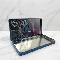 Boîte en fer blanc rectangulaire de Noël pour chocolats, en matériaux recyclés, pour assortiment de gâteaux et de truffes, emballage cadeau de fêtes
