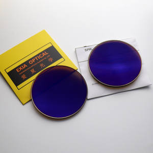 EXIA M26太阳眼镜镜片1.61指数MR-8抗冲击SHMC蓝色涂层UV400基础曲线3 - Product Image 5