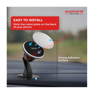 Giá đỡ điện thoại từ tính trên ô tô bền bỉ Roadpower với nam châm mạnh mẽ và thiết kế thanh lịch dành cho tất cả các loại điện thoại thông minh, model RP-MH-524-BK - Product Image 3