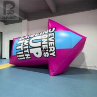 Ballon publicitaire géant gonflable en forme de flèche avec logo personnalisé, en PVC imperméable, gonflable à l'hélium