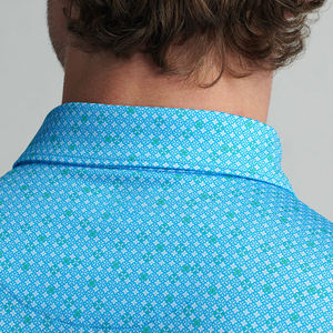 Polos de golf para hombre, diseño ajustado, antiencogimiento, tejido de punto, 88% poliéster, 12% elastano, con logotipo personalizado. - Product Image 6