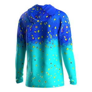 High-Vis Men's UV <b>Sunscreen</b> Shirt Long Sleeve Flexible Lightweight Relaxed Cut for Early Morning Fishing - Product Image 6