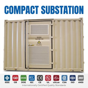 Subestación Compacta Trifásica de 630KVA 11KV Tipo Aceite, Estructura Integrada en Caja, Bajo Ruido, Distribución Industrial para Exteriores - Product Image 1