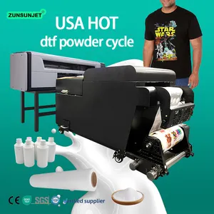 machine d'impression de t-shirt digital shirt printing machine heat transfer name 45cm dtf printer printing machine for clothes