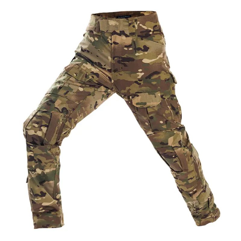 Custom high quality stylish multi-pocket camouflage pants baggy overalls