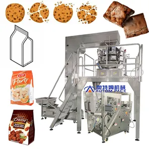 High Accuracy Atm-S520w Vertical Form Fill And Seal Bag Weighing Banana Potato Chips Roasted Cashew Nuts Pouch Packaging Machine