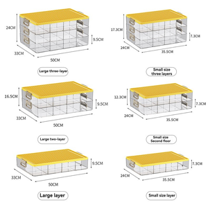 Thiết kế hiện đại đa chức năng tiêm PET + ABS tổ chức bao bì hình chữ nhật nhựa khối xây dựng hộp lưu trữ 10-20l - Product Image 1