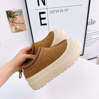 Bottes d'hiver en cuir, chaudes et douces, chaussures en coton, caoutchouc, mode, luxe, designer, haute qualité, plateforme épaisse, bottes de neige