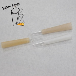 Customized 65MM bleached cone-shaped paper tape transparent glass mouth <b>smoking</b> paper with good <b>smoking</b> sensation - Product Image 4