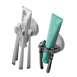 Home Wall Hanging Multifunctional <b>Storage</b> Rack for <b>Toiletries</b> Plastic Children's Toothbrush Toothpaste Organizer - Product Image 5