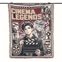 MOQ 1 pièce, personnalisation rapide, couverture en tapisserie anime avec motif, couverture anime confortable
