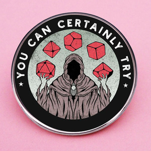 Wowei Dungeons and Dragons <span class=keywords><strong>Lord</strong></span> Broche Puedes probar Juego de dados Pin Insignia Metal Aleación Insignia Accesorios - Product Image 5