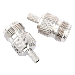 G-karve RF <strong>Connector</strong> N-<strong>K</strong>-3 Female Header External Thread Internal Hole Crimp Type Compatible 50-3 Wire RG142 Cable Solid - Product Image 5