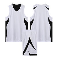 Conjunto de Uniforme de Baloncesto de Doble Cara, Impresión por Sublimación Personalizada, Poliéster Ligero que Absorbe la Humedad, Ropa Deportiva para Equipos