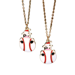 Collier pour enfants en alliage simple de vente chaude transfrontalière motif de dessin animé à la mode huile en alliage de zinc <span class=keywords><strong>d</strong></span>égoulinant de bons <span class=keywords><strong>amis</strong></span> deux - Product Image 1