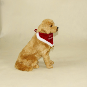 Nuove decorazioni di artigianato di natale Enfeites De Natal Navidad Productos Novedosos 2023 peluche cane Golden Retriever - Product Image 4