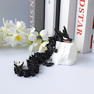 Vashine imprimé en 3D PLA venin Dragon jouets colorés dessin animé drôle créatif 30cm Dragon impression 3D figurine animaux jouets - Product Image 3