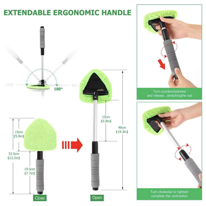 Brosse de nettoyage robuste pour pare-brise de voiture et usage domestique avec manche réglable – Vente en gros - Product Image 6