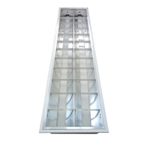 Jpungsun Morden Bureau LED Grille Lumineuse 1200x300 600x600 Led T5 T8 Fluorescent Light Fitting Encastré Persienne Troffer