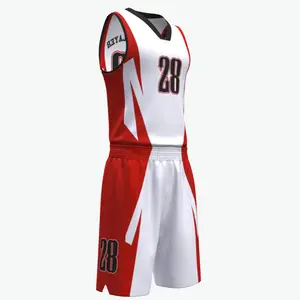 Atacado Custom Basketball Apparel Últimas Basketball Jersey com Shorts Design Sublimação Basketball Uniform para Meninas