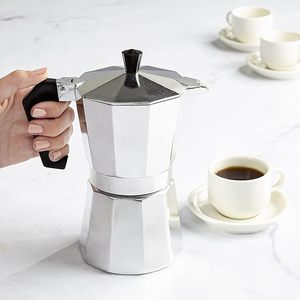 Bình pha cà phê Moka bằng nhôm 3 cốc 150ml, máy pha cà phê Espresso trên bếp, máy pha cà phê kiểu Percolator - Product Image 1