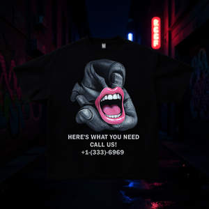 T-shirt Oversize Lucida con Grafica Gioielli e Bocca, Stile Streetwear Y2K per Bambini, Manica Corta, Girocollo, 100% Cotone Jersey Stampato - Product Image 2