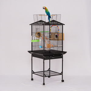 Nueva jaula grande de acero inoxidable para Pájaros vivos, jaula para pájaros canarios, vivero de aves de cría - Product Image 5