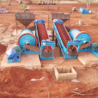 Usine mobile de traitement de roches dures pour l'extraction d'or, capacité 1 tonne par heure