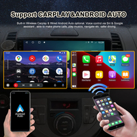 Autoradio multimédia universel 2 DIN 7 pouces avec GPS, Carplay, Android Auto, musique, Bluetooth, radio FM, entrée caméra de recul