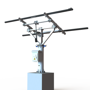 BOFU Nouveau Design Mini Traqueur <span class=keywords><strong>Solaire</strong></span> / <span class=keywords><strong>Kit</strong></span> de Support de Suivi <span class=keywords><strong>Solaire</strong></span> 2 Panneaux Photovoltaïques pour Maison/Petite Ferme, Étanche, Contrôle Astronomique, Q235, Poudré - Product Image 2