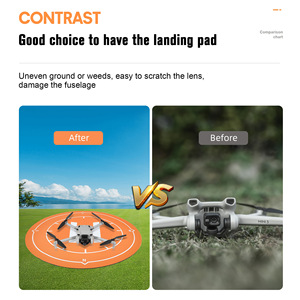 Tapis d'atterrissage pliable de 20 pouces pour <span class=keywords><strong>Avata</strong></span> 2 Air 3 Mini 4 Pro Neo, zone d'atterrissage de drone imperméable à haute visibilité - Product Image 2