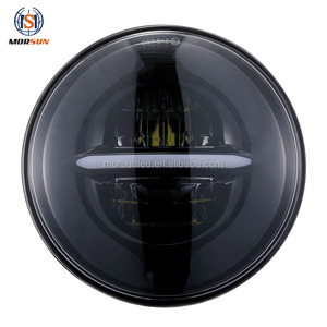 Luce a Led personalizzata per <span class=keywords><strong>Royal</strong></span> Enfield intercettatore 650 accessori 7 "faro tondo a Led per moto per intercettatore 650 - Product Image 3