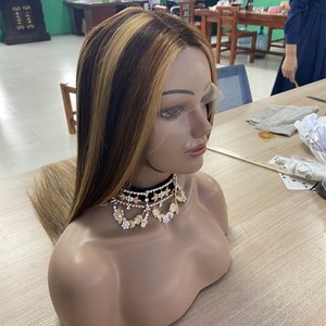 ขายส่งสีน้ำผึ้งสีบ<span class=keywords><strong>ลอน</strong></span><span class=keywords><strong>ด์</strong></span>ไฮไลท์เส้นผมมนุษย์เส้นผมธรรมชาติ13X6คลื่นลึกโปร่งใสด้านหน้าลูกไม้วิกผมเต็ม - Product Image 2