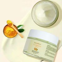 Meilleure vente étiquette personnalisée crème pour le visage soin de la peau noire crème hydratante anti-acné éclaircissante crème pour le visage au curcuma