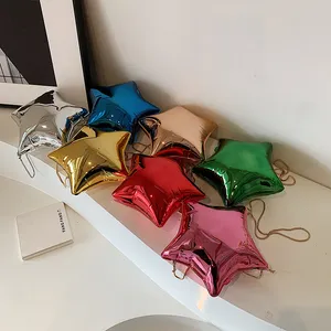 Bolsas de ombro femininas de PVC de luxo com estrelas de vendas de fábrica, bolsas de grife de marcas famosas para mulheres, bolsas de grife